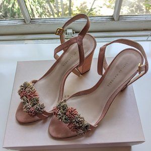 Loeffler Randall Pink Suede Sandal Heels